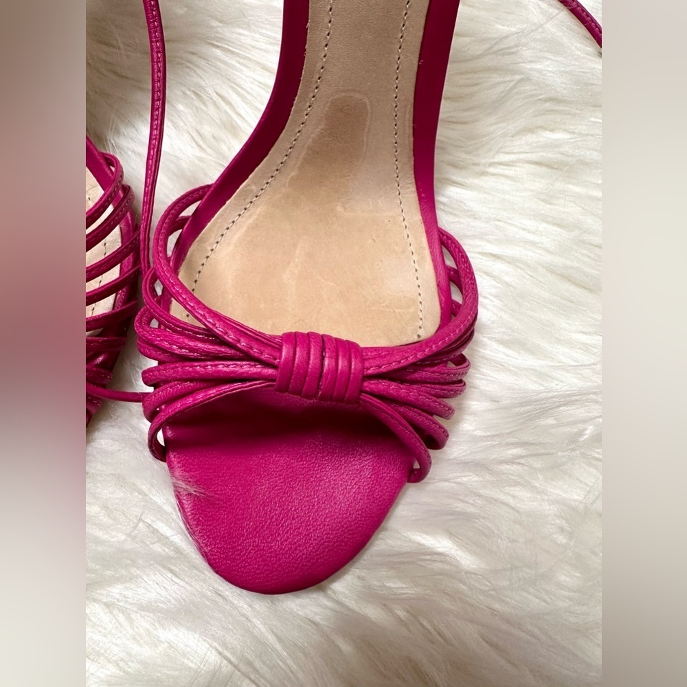 Schutz Dive Nappa Leather Hot Pink - Nappa Leather Size 7 - Picture 9 of 13